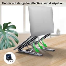 8 In 1 USB C Laptop Docking Station Stand With USB C, 2 USB 3.1, SD TF Card Ports,PD 100W, Universal Docking Station For MacBook