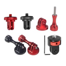 1/4" Aluminum Alloy Screw Converter Mini Tripod Adapter for Gopro 13 12 11 10 9 8 Insta360 X5 X4 X3 Action Camera Monopod Mount