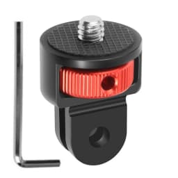 1/4" Aluminum Alloy Screw Converter Mini Tripod Adapter for Gopro 13 12 11 10 9 8 Insta360 X5 X4 X3 Action Camera Monopod Mount