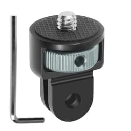 1/4" Aluminum Alloy Screw Converter Mini Tripod Adapter for Gopro 13 12 11 10 9 8 Insta360 X5 X4 X3 Action Camera Monopod Mount