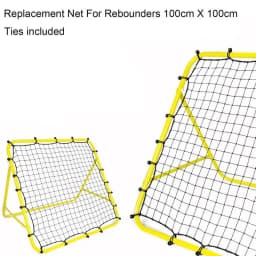 Replacement Net For Rebounder 39.37x39.37 Inches Football Catching Net With 20 Ropes Fielding Training Rebound Catch Mesh