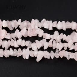 Natural Gem Irregular Rose Quartzs Chip Stone Beads For Jewelry Making 3-5-8-12mm Freeform Beads Diy Bracelet Accessories 16''