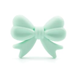 LOFCA Silicone Crown Beads 10pcs Bow Tie Beads BPA Free Food Grade Silicone Beads Necklace Keychain Jewelry Accessories