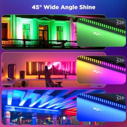 Leleght 120W RGB 80PCS LEDs Wall Washer Light Stage Effect Lighting Sound Control DMX 2/3/4/6/7/12/24CH For Concert Party KTV