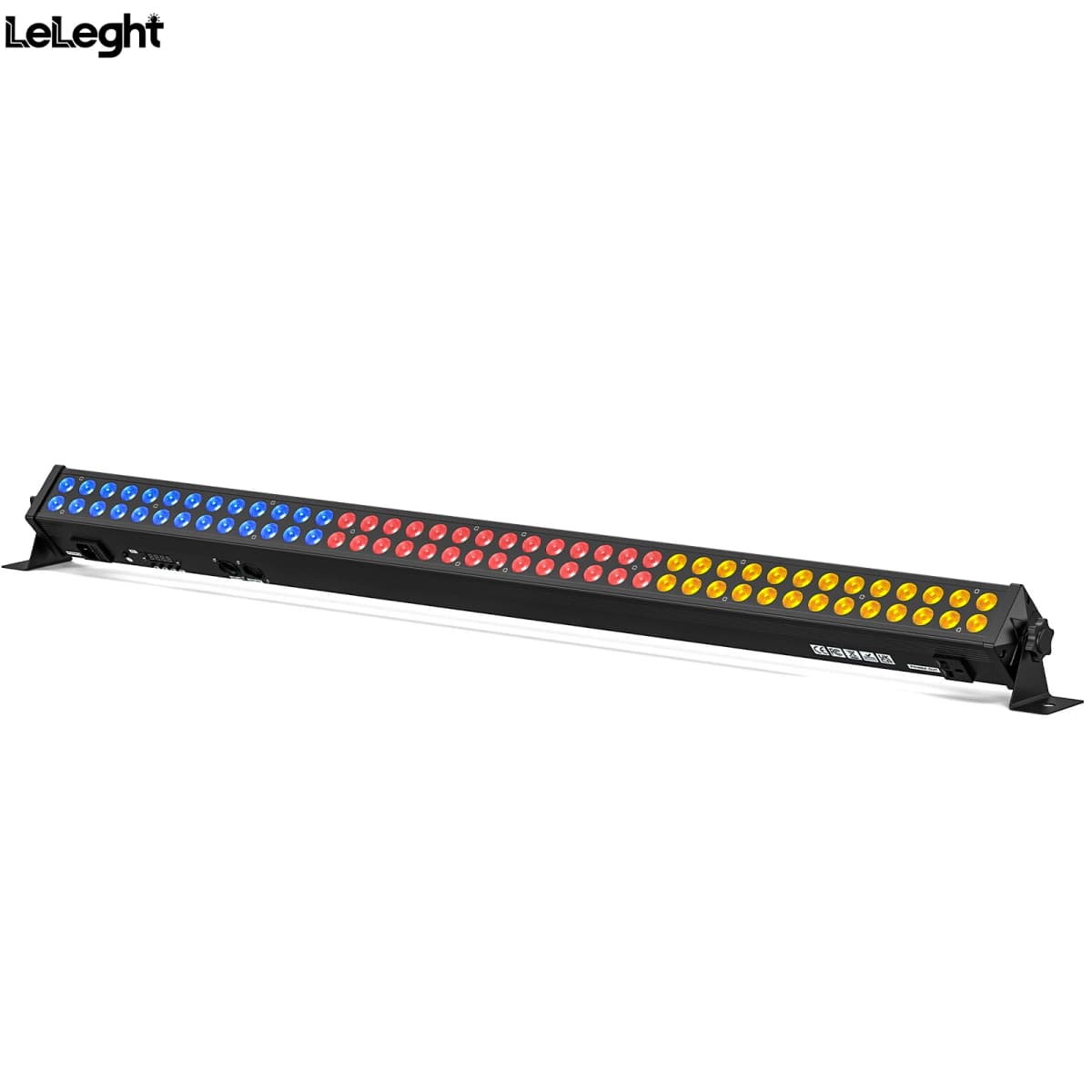Leleght 120W RGB 80PCS LEDs Wall Washer Light Stage Effect Lighting Sound Control DMX 2/3/4/6/7/12/24CH For Concert Party KTV