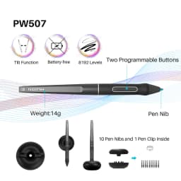 Huion Kamvas Pro 16 15.6 inch Graphic Tablet Monitor Battery-Free Pen Display Digital Tablet Drawing Monitor with Tilt AG Glass