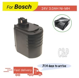 C&P For Bosch 24V Battery Pin 3.0AH Ni-MH Fit Tools Model ABH 20-SLS GBH24VRE GBH24VFR 11225VSRH 11225VSR 0611260539 3500 3315K