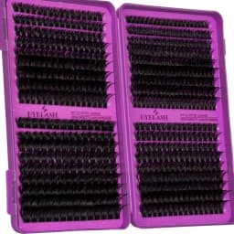 Lash Clusters Kit DIY Lash Extension Kit Large Capacity D Curl with Lash Bond And Seal And Eyelash Tweezers Makeup
