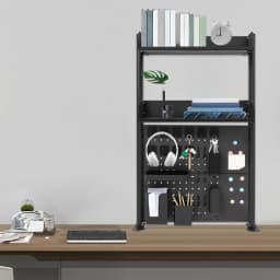 Desktop Bookshelf Multipurpose Clip-on Desk Organiser Countertop Clip-on Bookshelf