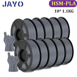 JAYO PLA Classic 10Rolls 3D Printer Filaments High Speed Matte PLA 1.75mm Maxi of 600mm/s no Bubble Free FDM for 3D Printing