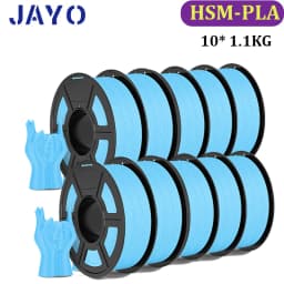 JAYO PLA Classic 10Rolls 3D Printer Filaments High Speed Matte PLA 1.75mm Maxi of 600mm/s no Bubble Free FDM for 3D Printing