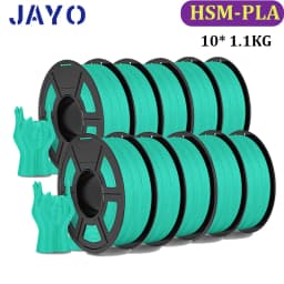 JAYO PLA Classic 10Rolls 3D Printer Filaments High Speed Matte PLA 1.75mm Maxi of 600mm/s no Bubble Free FDM for 3D Printing