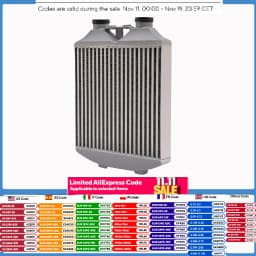 Intercooler Seat Sport Intercooler Aluminium Intercooler for Ibiza Mk4 VW Polo 9N3 Skoda Fabia LLK Turbo Cooler