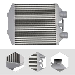 Intercooler Seat Sport Intercooler Aluminium Intercooler for Ibiza Mk4 VW Polo 9N3 Skoda Fabia LLK Turbo Cooler