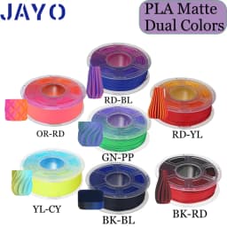JAYO pla matte dual Color 10Rolls/Set 3D Filament 1.75mm ±0.02mm 3D Printer Filament New product, no bubbles 7 colors available