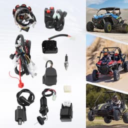 ATV Wiring Harness Kit, Complete Electric Wiring, Harness CDI Ignition Coil with Lead For 4-stroke ATV QUAD 125-250CC