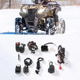 ATV Wiring Harness Kit, Complete Electric Wiring, Harness CDI Ignition Coil with Lead For 4-stroke ATV QUAD 125-250CC