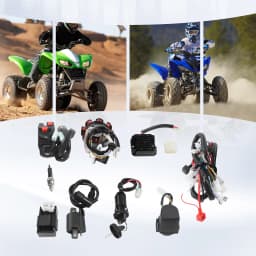 ATV Wiring Harness Kit, Complete Electric Wiring, Harness CDI Ignition Coil with Lead For 4-stroke ATV QUAD 125-250CC