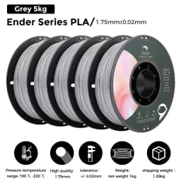 5/10 PCS CREALITY 3D PLA Printer Filament 1.75mm 1KG 3D Printing Plastic Material Black/White For Ender Series Printer