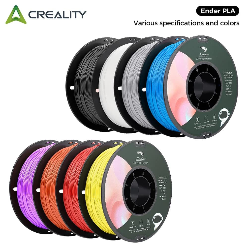 5/10 PCS CREALITY 3D PLA Printer Filament 1.75mm 1KG 3D Printing Plastic Material Black/White For Ender Series Printer