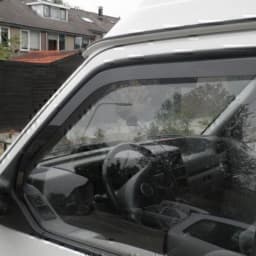 For VW Transporter T4 2door 1990-2003 wind deflectors 2pc TINTED w/ Clips