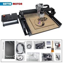 【EU/US/BR SHIP】CNC 4540 Plus 500W Spindle Cutting Machine MDF Table Worktop Metal Milling Engraving Machine 20W 40w Laser Module