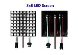 1/2PCS WS2812B 8X8 8x32 16x16 Pixel Panel Flexible Matrix Screen WS2812 IC RGB 5050 SMD Led Module Individually Addressable DC5V