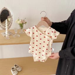 Summer Boys and Girls Baby Short-Sleeved Pants Simple Comfortable Full Printed Newborn Printed Pants
