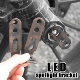 Motorcycle LED Spotlight Bracket Fog Light Mount Clamp Holder Carbon Steel for Handlebar Crash Bar Bumper Tube Electric Bike Kit