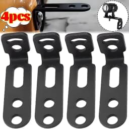 Motorcycle LED Spotlight Bracket Fog Light Mount Clamp Holder Carbon Steel for Handlebar Crash Bar Bumper Tube Electric Bike Kit