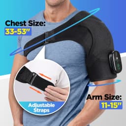 Electric Shoulder Massage Belt Brace Cordless Vibration Physiotherapy Muscle Relaxation Massager for Knee Elbow Support Strap