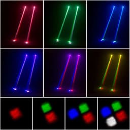 Mini LED RGBW Moving Head Light 11/13CH DMX512 Voice-activated 4 in 1 10W Stage Light for DJ Bar Disco Stage Effect Light