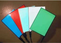 EL Panel Backlight A6 Size 105mm X148 Led Glowing Panel LED Electroluminescent Backlight With DC12V Inverter USB Battery Driver