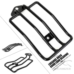 Black Motorcycle Rear Solo Seat Luggage Rack Support Shelf For Harley Sportster XL 883 1200 2004- 2015