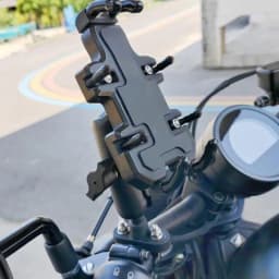 Motorcycle Electric Bike Mobile Phone Holder 360 Degree Rotatable Protective Bracket GPS Mount Phone Holder Shock Absorber