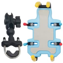Motorcycle Electric Bike Mobile Phone Holder 360 Degree Rotatable Protective Bracket GPS Mount Phone Holder Shock Absorber
