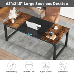 Tribesigns Large Office Desk Computer Table Study Writing Desk Workstation for Home Office Modern Computer Desk
