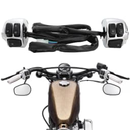 Motorcycle 1" 25mm Handlebar Control Switch Wiring Harness For Harley Sportster XL883 1200 Dyna V-ROD Softail 96-2012