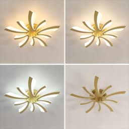 Dimmable LED Ceiling Light, 48W 5400LM Modern Living Room Lamp with Remote Control For Living Room,Dimmable 3000K-6500K