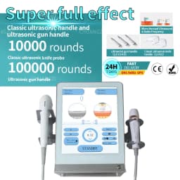 The Latest Generation HIFU 7D Multi-Functional 2-in-1 Ultrasonic Cannon Can Be Used for Facial Lifting, Skin Tightening, and Bod