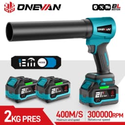 ONEVAN 300000RPM Brushless Electric Turbo Blowers Jet Fan 400M/S Leaf Blower Dust Blowing Tool For Makita 18V Battery Pin