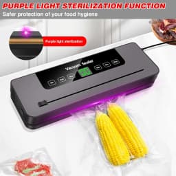 Vacuum Sealer Machine for Dry/Wet Food Vacuum Sealer with 30cm Seam & Built-in Cutter for High-Speed Continuous Working, Easy Op