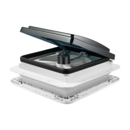 12V RV Roof Ventilation Fan, 280x280mm Skylight Reversible Ventilation Exhaust Fan with LED Light & IP68 Waterproof for Caravan Camper Motorhome