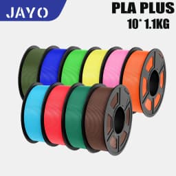 JAYO PLA PLUS Transparente 3D Printer Filament 1.75mm 1.1KG/Rolls 3D Printing Materials for 100% No Bubble &FDM 3D Pen DIY Gift
