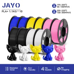 JAYO PLA PLUS Transparente 3D Printer Filament 1.75mm 1.1KG/Rolls 3D Printing Materials for 100% No Bubble &FDM 3D Pen DIY Gift