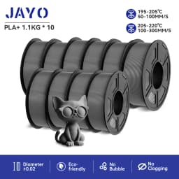 JAYO PLA PLUS Transparente 3D Printer Filament 1.75mm 1.1KG/Rolls 3D Printing Materials for 100% No Bubble &FDM 3D Pen DIY Gift