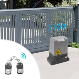 Automatic Door Opener Motor Driveway Security Kit Electric Sliding Gate Opener Sliding Gate Drive 220v Outdoor Waterproof (370W)