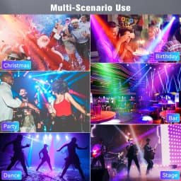 Gwong 150W LED Show Light Gobo Pattern Light Stgae Effect Moving Head Light with Remote Control 9/11CH DMX for Wedding Concert Club KTV