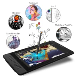 GAOMON Pen Display PD1561 15.6 Inches IPS HD Graphics Drawing Tablet Monitor 72% NTSC support Tilt Function with 10 Shortcut Key
