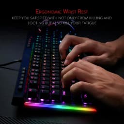 Redragon K580 VATA RGB 104 Keys LED USB Backlit Mechanical Gaming Wired Backlight Computer Keyboard Anti-ghosting with Macro Key